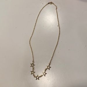 Gold star necklace